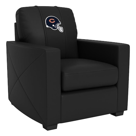 Dreamseat Silver Club Chair with Chicago Bears Helmet Logo XZ7759002CHCDBK-PSNFL20032